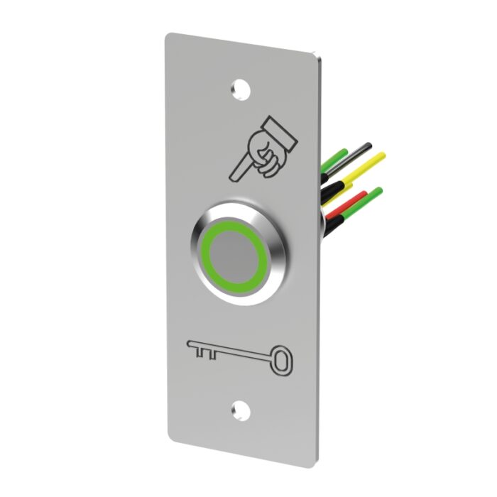 Przycisk do otwierania furtki podtynkowy IP65 | zielony LED | BOPO-I-G - obrazek 1