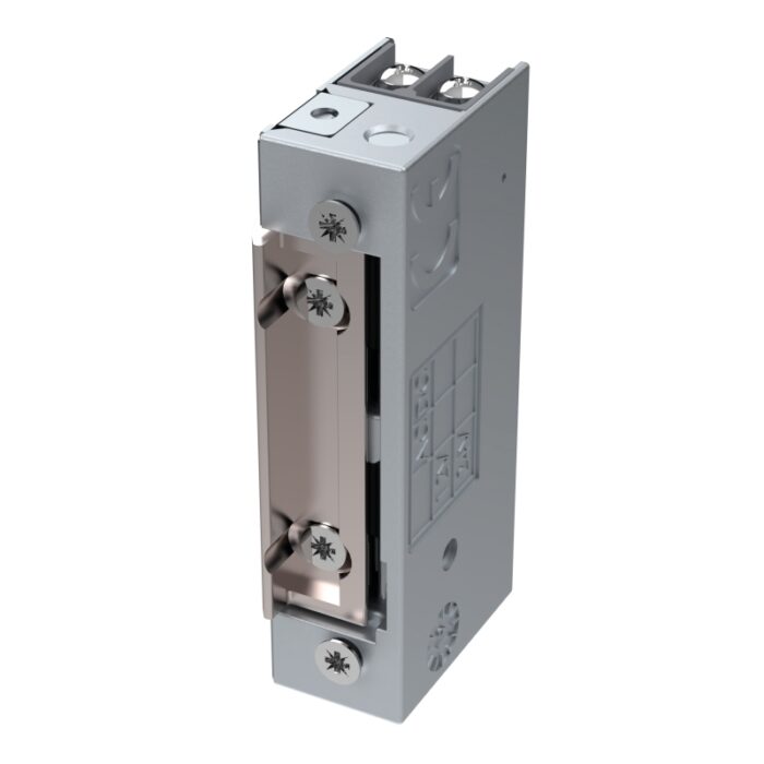 Elektrozaczep standardowy wąski 300 kg 12-24V AC/DC | funkcja stałego odblokowania | SEE1L - obrazek 1
