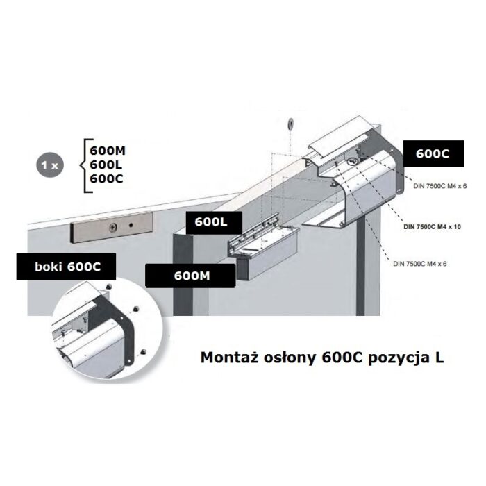 Osłona na zworę elektromagnetyczną 550 kg | 600C - obrazek 3