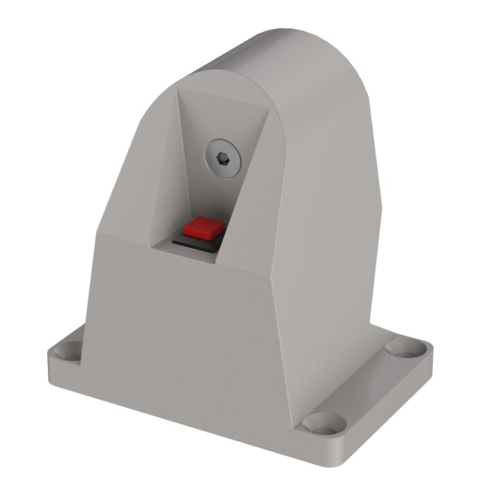 Trzymacz do drzwi PPOŻ podłogowy 24/48V DC do 50kg | PO248S - obrazek 2