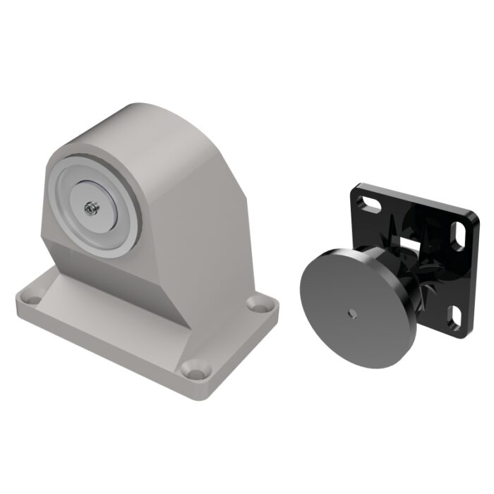 Trzymacz do drzwi PPOŻ podłogowy 24/48V DC do 50kg | PO248S - obrazek 1