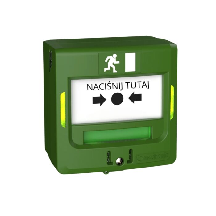 Przycisk ewakuacyjny z osłonką | 2 styki LED BUZZER | 5712VC - obrazek 2