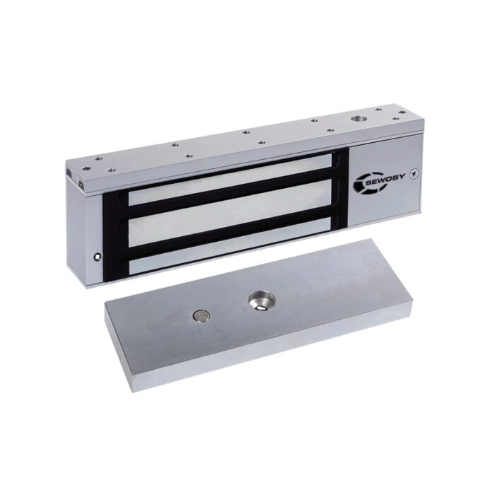 Zwora elektromagnetyczna do drzwi 550 kg | przekaźnik i LED | 600M - obrazek 1