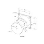 Zwora do szlabanu okrągła IP67 200kg | VR200-80A - obrazek 3