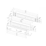 Zwora elektromagnetyczna wpuszczana 300 kg | wąski profil i sygnalizacja| V30035C - obrazek 3