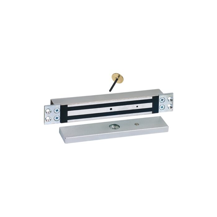 Zwora elektromagnetyczna wpuszczana wąska 300kg | stal nierdzewna INOX | przekaźnik | 30035M INOX - obrazek 1
